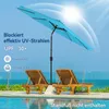 Parasol Puluomi pour balcon, plage ou marché, Ø 290 cm, Voir les images du produit 2