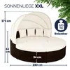 Casaria Isola Prendisole Polyrattan Ø230 Baldacchino Anteprima dell’immagine prodotto 3