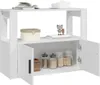 vidaXL Příborník bílý 80x30x60 cm Materiál dřeva Náhled obrázku produktu 5