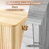 ALIGHTUP, comodino con 2 cassetti scanalati, dimensioni Anteprima dell’immagine prodotto 4