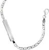 JOBO Schildband 925 Sterling Silber 19 cm Gravur Armband Produktbild-Vorschau 1
