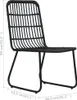 vidaXL 3-tlg. Garten-Essgruppe Poly Rattan und Glas Produktbild-Vorschau 8