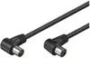 goobay Antennenkabel Koax Stecker/Kupplung 2 x gewinkelt Náhled obrázku produktu 10