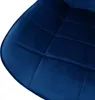 Kancelářská židle ML-Design, modrá, sametová, kovová Náhled obrázku produktu 4