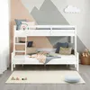 Homestyle4u Etagenbett, Weiß, Liegeflächen 90x200 & 140x200 Produktbild-Vorschau 3
