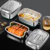 Edelstahl Brotdose 2000ML, Doppelte Metall Lunchbox mit 3 Produktbild-Vorschau 9