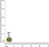 V Anhänger 925/- Sterling Silber 1,0cm weiß Peridot grün Produktbild-Vorschau 2