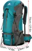 70L Wanderrucksack Wasserabweisender Produktbild-Vorschau 9