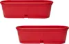 2x Pflanzkübel Blumenkasten Blumentopf Blumenkübel länglich Produktbild-Vorschau 1