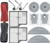 A collection of replacement parts for a robotic vacuum cleaner, including brushes, filters, and mop pads. Anteprima dell’immagine prodotto
