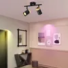 ZMH Plafonnier en bois Spot de plafond à 2 flammes GU10 Voir les images du produit 7