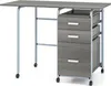 COSTWAY 105x50x75cm Skládací počítačový stůl se 3 Náhled obrázku produktu 1