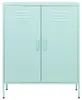 vidaXL Lagerschrank Minzgrün 80x35x101,5 cm Stahl Produktbild-Vorschau 2