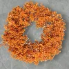 Schleierkraut Kranz 30 cm – Orange Trockenblumenkranz | Produktbild-Vorschau 1