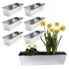 BigDean 6er Set Zink Paletten Blumenkästen - Einsatz 38cm Produktbild-Vorschau 7