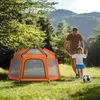 WISFOR Laufstall mit Pop-Up Funktion, UV Schutz, 6-eckiger Produktbild-Vorschau 2
