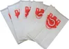 A group of five vacuum cleaner bags are arranged diagonally on a white background. Náhled obrázku produktu