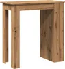 vidaXL Barový stôl s policou Artisan dub 102x50x103,5 cm Náhľad obrázku produktu 6