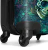 NoBoringSuitcases.com® Veľký kufor - Lebka - Zelený - Náhľad obrázku produktu 6