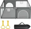 Jayseuw Baby Laufgitter Laufstall Absperrgitter 130x130cm Produktbild-Vorschau 7