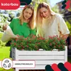Two young women watering flowers in a planter. Produktbild-Vorschau