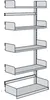 Bibliotheks-Regal Univers einseitig Anbaufeld 100x25x200cm Produktbild-Vorschau 1