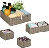 relaxdays Geflochtener Aufbewahrungskorb 4er Set Produktbild-Vorschau 1