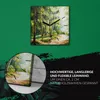 Coloray Uhr auf Leinwand 30x30 cm Wand Uhr Dekoration Produktbild-Vorschau 5
