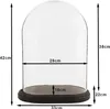Clayre & Eef Glocke 33x22x42 cm Braun Glas Produktbild-Vorschau 2