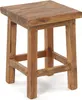 HOLZ HOCKER "MASSIV 48" | Mahagoni, 48x35cm (HxB) | Produktbild-Vorschau 1