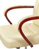 BELIANI Bürostuhl Beige Echtleder Massagefunktion Produktbild-Vorschau 8