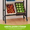 Getränkekistenregal für 4 Kisten, mit Rollen, verstellbaren Produktbild-Vorschau 4