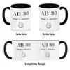 Ab 30 hängt´s abwärts Kaffeebecher Schwarz Besonders Produktbild-Vorschau 4