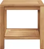 Table basse marron 45 X 45 X 45 Cm Teck massif Lumarko ! Voir les images du produit 5