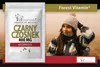 A product package for 'CZARNY CZOSNEK' (Black Garlic) supplements is shown next to a woman in winter clothing. Produktbild-Vorschau