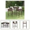 The Living Store 5-tlg. Gartenbar-Set mit Kissen Poly Produktbild-Vorschau 1