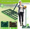 XMTECH Trávníkové hrábě Nivelační hrábě na trávu s gumovou Náhled obrázku produktu 5