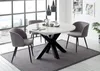 Esstisch schwarz weiss matt 110x78 cm Big System Rund Stern Produktbild-Vorschau 3
