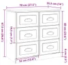 vidaXL Sideboard Betongrau 70x35,5x67,5 cm Holzwerkstoff Produktbild-Vorschau 8