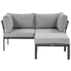 BEAUTYSOFA | SANTORINI Gartenlounge Ecksofa Hellgrau – Produktbild-Vorschau 6