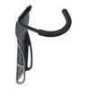 A black bicycle wall mount is shown against a white background. Náhled obrázku produktu