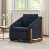AIORBER Fauteuil, avec accoudoirs en bois, dossier Voir les images du produit 4