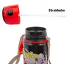 Kinder Trinkflasche Spiderman 600ml Schwarz Tragegurt Alu Produktbild-Vorschau 6