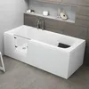 Badewanne Rechteck Set 6in1 180x80 Links mit AcrylSchürze, Produktbild-Vorschau 4