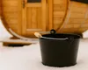 Sauna Aufgusskübel / Saunaeimer schwarz Stahlblech Produktbild-Vorschau 5