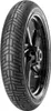 A motorcycle tire mounted on a rim, shown from the side. Podgląd zdjęcia produktu