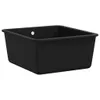 A black sink basin is shown against a white background. Produktbild-Vorschau