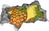 Selbstklebender Loch-3D-Aufkleber 95x73 cm Ananas Produktbild-Vorschau 1