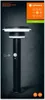 Product packaging with a promotional image of a black outdoor solar post light. Produktbild-Vorschau