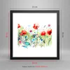 Gerahmtes Poster - Schwarzer Rahmen - Blumen Wiese Blatt Produktbild-Vorschau 5